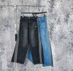 1081 挂拍 Adidas Originals Adicolor经典 蛇年限定 阔腿条纹运动牛仔裤 女款 原版购入，拆解原版打色定做！原版面料！ 原版拆解 开