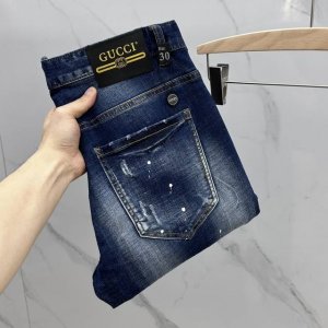 Gucci 25S新季爆款牛仔裤 外贸原单 弹力舒适 颜值品相超高的一款牛仔裤 简约潮流感+旧感头层皮牌 奢华品质感细节处理满满到位 百搭颜色超喜欢 细节面料五