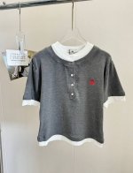 120包邮 品名：* 西太后土星美式复古正肩撞色假两件短袖 尺码：M.L 颜色：灰色 灰色上衣有点知识分子风，完全打在舒适区了，太喜欢这种版型好又简单又舒服的衣