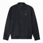 新款上新 ralph Lauren 拉夫劳伦 Ss 经典翻领行政拉链夹克 - 胸前精美小标刺绣 - 中性设计 男女百搭 - 内里定制格纹 复刻原版 颜色:黑色