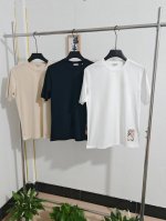 urberry 男女装 格纹标签棉质 短袖T 恤衫 米黄色，黑色，白色。 S-M-L-Xl-Xxl