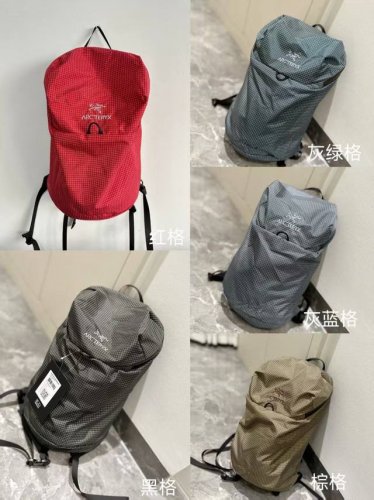 6色入15L爆款背包 男女均可 红格 灰绿格 咖啡格 黑格 灰蓝格