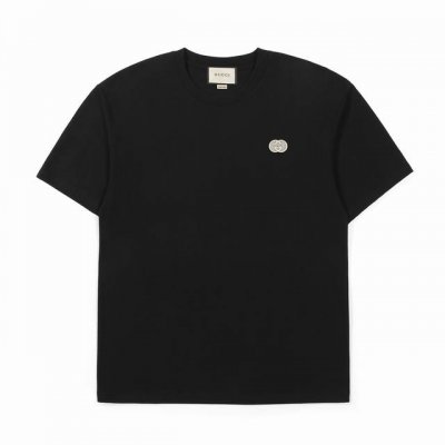 Gucci古驰轻奢珍珠立体印花棉质短袖T恤 定制主标 辅料 水洗齐全 高品质珍珠立体硅胶印花 甄选250克32支紧密纺双纱纯棉面料 质感厚实但是透气性良好 有一