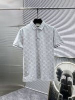 古奇 Gucci 2025Ss夏季新款 翻领短袖T恤 polo衫 高端版本 专柜定制面料 透气舒适度高 细节无可挑剔 品牌元素设计理念 体现高品质 手感细腻柔软
