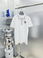 pra*普拉达 25Ss新款春夏Logo徽标刺绣短袖翻领T恤polo K 经典商务男款，高端男装的天花板级别的商务男款！简约时尚大气不失优雅，单穿内搭体面过人，