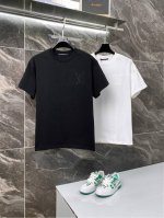 p110 路易威登 25Ss 定制320G纯棉面料 洗水处理 不缩水 不变形 不掉色 不掉毛 男女同款 短袖T恤 颜色：黑色/米白 尺码：S-Xl