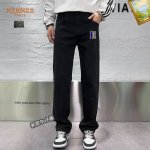 支持年后退换！ P200 爱马仕 25Fw新款男士休闲牛仔裤，顶级品质！渠道订单，官网同步出售！！原厂订制牛仔全棉材质！适合休闲 正装各种搭配～日常通勤的极品！