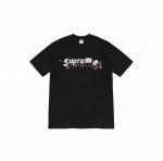 854款Supreme Week 8 Apes Tee 猿人徽标字母印花圆领短袖T恤 男女同款 码数Smlxl 黑色白色