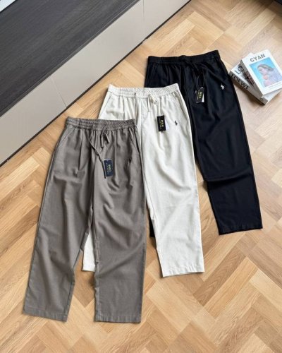 亚麻小马长裤 供颜色 黑色 米白 橄榄绿 尺码 M到Xxl 25Ralphlauren拉夫劳伦全新春夏亚麻九分裤刺绣长裤 太绝了 亚麻材质 天然透气属性 吸湿排