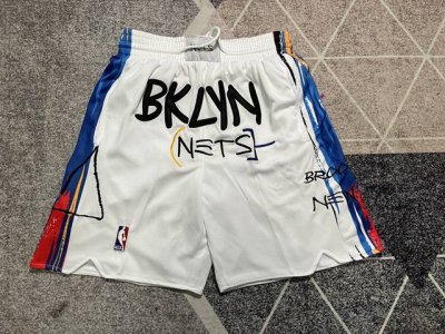 款号K43 顶级刺绣版本 Nike X Nba 官网同步新款“球裤”上新！ 耐克Nlke Nba布鲁克林篮网队 “地球是平的”德鲁大叔凯里.欧文City 音乐城