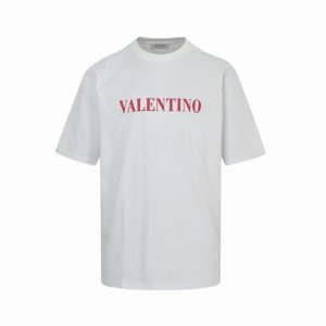 valentino 华伦天奴 Vltn 25Ss 红字母印花短袖 轻奢主义 男女日常通勤穿搭必备单品 正确版本 随意对比 详细特征 260克 % 纯棉双纱汗布面