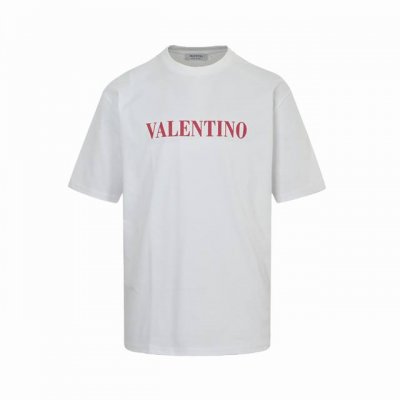 valentino 华伦天奴 Vltn 25Ss 红字母印花短袖 轻奢主义 男女日常通勤穿搭必备单品 正确版本 随意对比 详细特征 260克 % 纯棉双纱汗布面