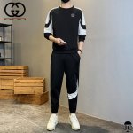 春季首发真标可扫码 酷奇古驰蔻驰Gucci专柜同款上市本季主打，货源充足春秋潮流时尚韩版运动套装男帅气一套搭配潮男圆领卫衣套装独家印花工艺 严格把控品质以及做工