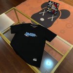 上新， Evisu福神2025新款男士字母大M海鸥短袖 颜色 黑 尺码：S-Xxl S码 肩宽44 胸围96 衣长68 适合身材 -120斤 M码 肩宽46 胸