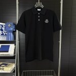 347 当天到货 现货现配 moncler 蒙口 2025新款 轻奢主义 定制徽章绒标字母Logo 男女同款 休闲polo衫 原版面料 高版本 高品质 对色定染