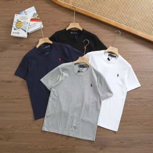 上新 品牌：Ralph Lauren 拉夫劳伦 尺码：M-L-Xl-Xxl-Xxxl 颜色：白色-黑色-藏青-灰色 类型：男士运动速干T恤 材质：230克运动户