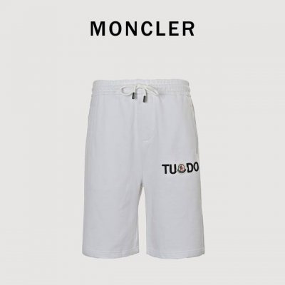 Moncler 蒙口 经典徽标短裤 面料采用380G纯棉毛圈面料，订染颜色后整蚀毛处理，对照原版做丝滑超柔处理， 布面肌理股线清晰明显，垂感一级棒，做工精致都到