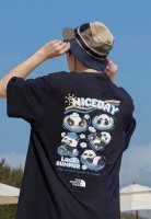 260G重磅纯棉 The North Face 北面 夏日熊猫限定 短袖T恤 男女同款 半袖 情侣款 面料工艺： 1.260G重磅纯棉，100%棉，恰到好处的克