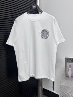 P120 【Chromehearts】克罗心 25Ss印花圆领T恤 原版面料 官方同款 短袖T恤 定制260克同缸染面料 手感非常舒服 春夏最新砖柜同步 时尚又