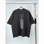 大王电池图案短袖 水洗黑 S-M-L-Xl Alexander Wang亚历山大王 Ss25 电池图案水洗烫钻圆领套头短袖T恤宽松版型男女同款 Alexande