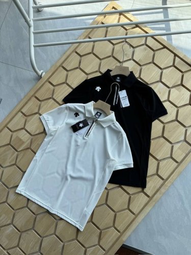 韩柜门店订单，Dec迪桑特 夏季新款综训运动健身男士吸湿速干防晒短袖polo衫 经典Toyobo面料制成的短袖polo衫 采用吸湿性极佳的专业运动面料动感珠地，