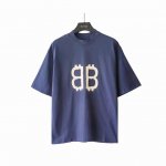 本地自取 P170 实拍细节图+尺码表 巴黎世家Balenciaga 新款前后双B比特币短袖 24年主麦上身 新款工艺区分23款比特币彩拔工艺 网点+胶浆的融合
