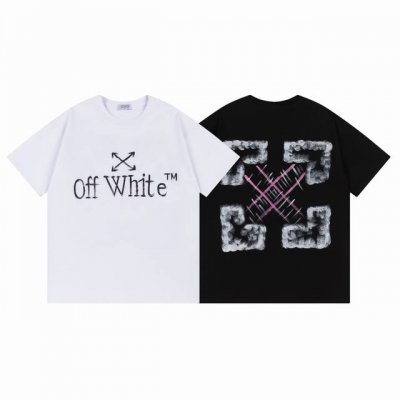 9056# Off White新款宽松版短袖T恤 尺码 S M L Xl 颜色 黑色 白色