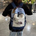 The North Face北面 街头潮流大容量休闲双肩包男女高中大学生书包电脑包多层户外运动旅行背包 尺寸:4 ×18