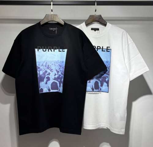 524款 实拍图Purple印花图案 非市场烫画 高品260克双纱面料S. M L Xl
