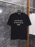 款号J08 acne Studios-早春短袖25Ss系列 280克双纱32支经典款式1996宽松落肩圆领T恤 新品银丝印花Logo字母 强烈推荐 非常百搭 真