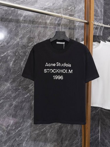 款号J08 acne Studios-早春短袖25Ss系列 280克双纱32支经典款式1996宽松落肩圆领T恤 新品银丝印花Logo字母 强烈推荐 非常百搭 真