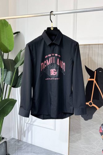 dg Ss春装时尚大爆款精品长袖衬衫，贸易公司渠道货，品相完美如斯，属于入柜级别，可预见性的爆款，高级定制进口高级棉混纺面料，大师级剪裁，质感无敌，亲肤性极佳，