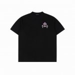 chrome Hearts 克罗心 闪粉马蹄十字架印花短袖 发泡印花 三标齐全 ，270克高克重全棉，黑白双色。手感超好，做工细致，厚度适中，男女同款。 颜色：