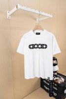 挂拍图 顶级版本 朱志鑫同款 Goodbrand 24Ss 镂空Logo彩钻发泡印花短袖T恤 颜色：黑色 白色 码数：S M L Xl