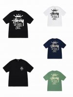 上新款号 S042 stussy 斯图西 皇冠字母老派字母印花涂鸦T恤Stussy情侣半袖 原版打造 细节高控 -面料精选230G纯棉面料 手感柔软舒适 吸汗透