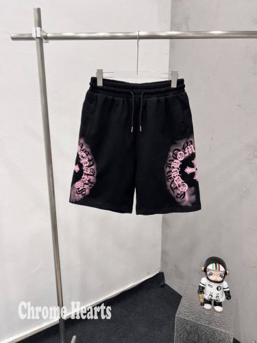 Chrome Hearts 克罗心 25S S 水洗两侧喷墨印花棉质短裤五分裤 顶级面料品质短裤，夏季搭配绝对高级好看！！高端版本，欢迎随意对比！！整体版型一级