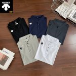 迪桑特经典基础款翻领胸标小Logo冰丝无痕Polo短袖T恤，夏季Polo衫短袖，商务休闲简约风，上身帅气百搭，夏季必备百搭奢潮单品 高端定制冰蚕丝面料 ，穿着舒