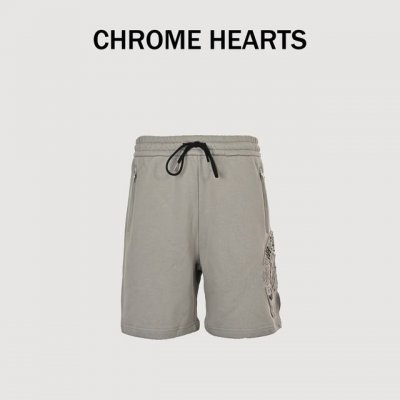 chrome Hearts 克罗心 24Ss 贴布十字梵文卷轴刺绣短裤 面料采用380克毛圈纯棉材质，厚度适中，垂感十足，贴身柔和，绣花采用进口绣花机进行作业，