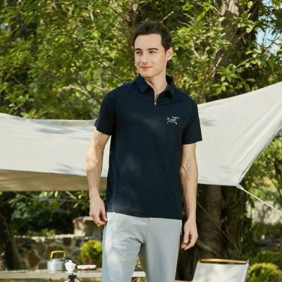始祖鸟Arcteryx 鸟家25Ss新款户外情侣休闲Polo衫短袖T恤 专柜还原顶级复刻 款式商务通勤，经典Polo翻领设计，经典鸟家重工标志！彰显个性，使整个