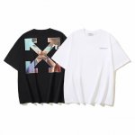 1146# Off-White纯棉260G重磅人像箭头印花短袖T恤 黑色 白色 S M L Xl