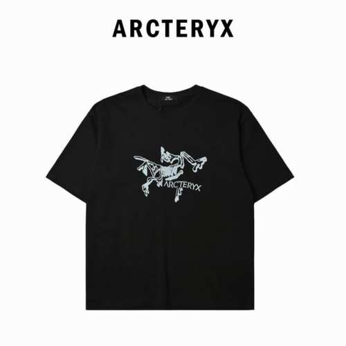 arcteryx 始祖鸟 2025春夏新款黑色阴影短袖T恤 个性刻字模 经典款式 潮流必备 定制面料 上身超舒服 男女同款 001 尺码:S M L Xl