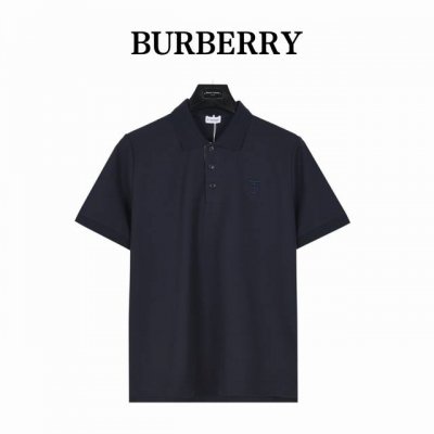 Burberry 巴宝莉 经典刺绣Tb字母短袖Polo衫 原版品质，欢迎对比。 衣领为双系统提花定织扁机制成，有弹性，不变形，衣服全部原生布捆边，前胸双层面筒，