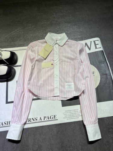 pp 春夏新品 Thom Brow**汤姆布朗 女士短款衬衫 迷衣时尚款，定制面料，对版开发，高端版本，现货Sml