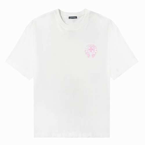 高版本Chrome Hearts 克罗心 涂鸦马蹄发泡印花短袖！面料使用 G高克重全棉双纱面料，纹路清晰可见，质感柔软细腻光滑，垂感十足！有一定厚度 非低廉材质