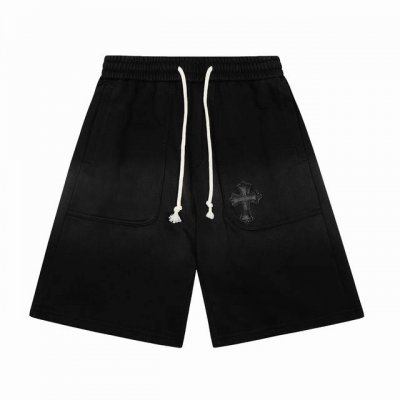 ke276 Chrome Hearts Ch 克罗心重工高克重洗水做旧十字架短裤 正确配置 市场最高版本 2025克罗心正品包装 原版开模 定制五金 辅料 实物