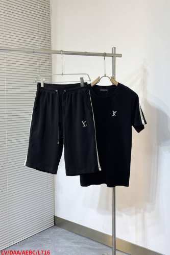 l716 Lvlouis Vuitton路易威登独家专供春夏新款同款套装，透气舒适休闲！高级感满满！细节精致高档，做工无可挑剔！原版高端面料很显高级！面料柔软细