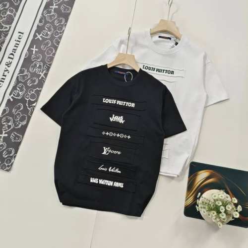 尺码S-Xl爆款推荐 路易威登 Louis Vuitton 1V 25Ss早春新款 贴布绣印花短袖轻奢主义 男女日常通勤穿搭必备单品 正确版本 欢迎对比详细特征