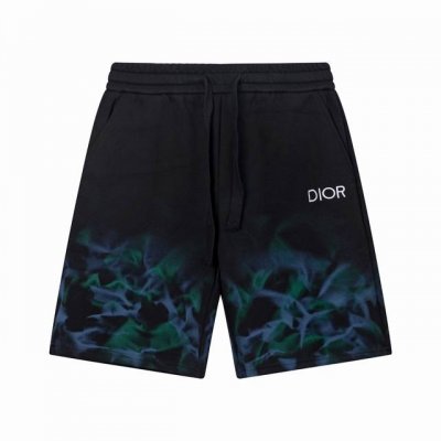 Dior 迪奥 字母绣花 手绘火焰手工涂鸦 Logo标识刺绣 五分裤、高品质纯棉 面料、特别手感、超级质感 舒适柔软透气 休闲宽松版型 潮流男女同款 短裤 颜色