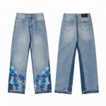 现货 9955 定制Ch克罗Gallery Dept.Aspen限定款十字架喇叭牛仔裤 码数:28 30 32 34 36 颜色：洗水蓝