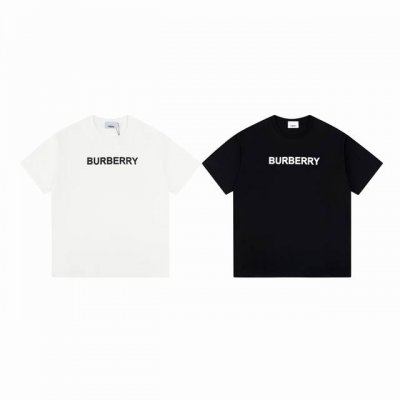款M332 巴宝莉短袖 burberry巴宝莉 发泡徽标字母短袖T恤 夏季最新配色的王牌巴宝莉 经典中的圣经 四色短袖同步来袭~~可男可女的经典款 基础百搭不失